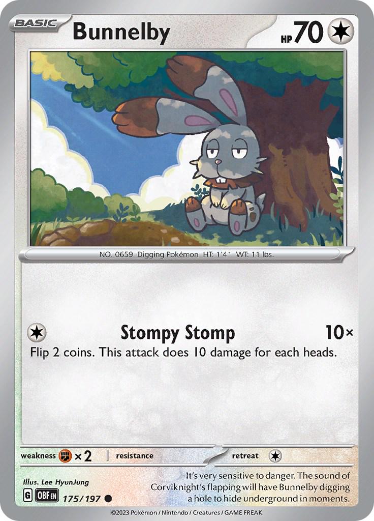 Bunnelby #175 Pokemon Obsidian Flames