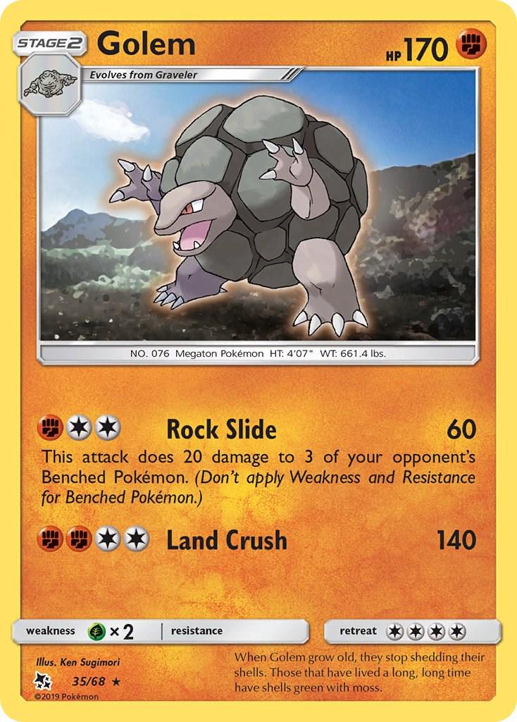 Golem #35 Pokemon Hidden Fates