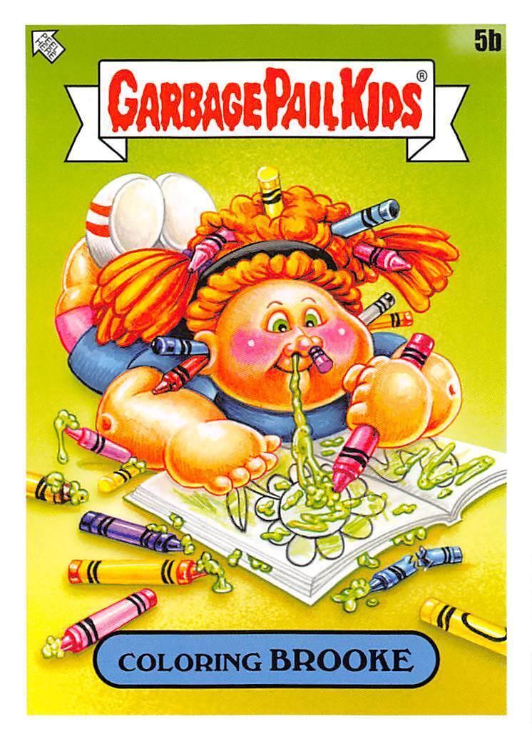 Coloring Brooke #5b Garbage Pail Kids Book Worms
