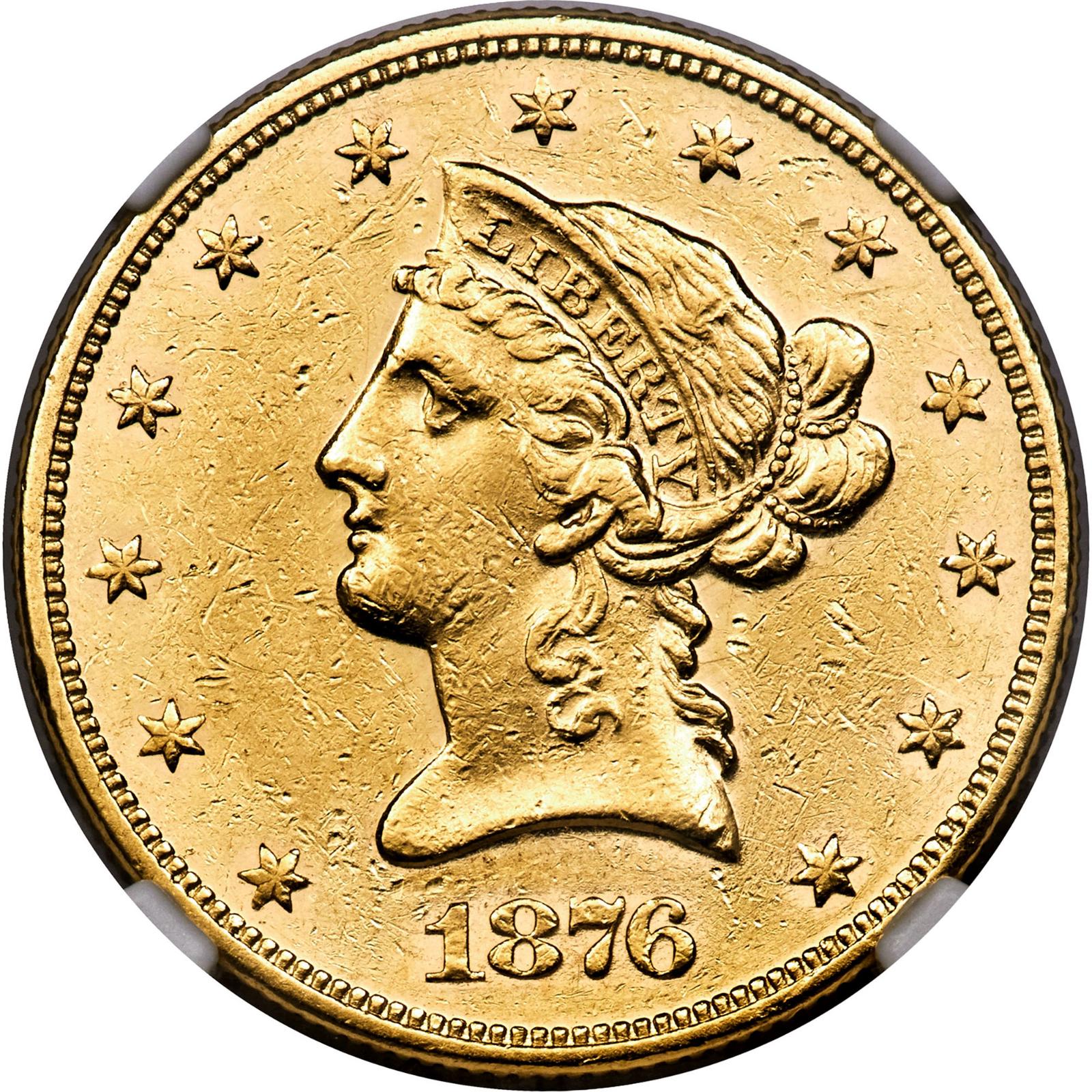 1876 Coins Liberty Head Gold Double Eagle