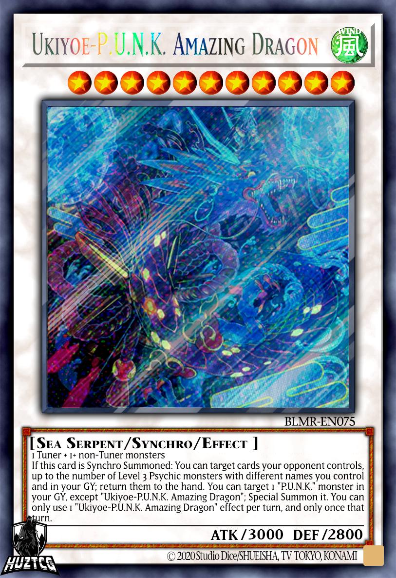 Ukiyoe-P.U.N.K. Amazing Dragon BLMR-EN075 YuGiOh Battles of Legend: Monstrous Revenge