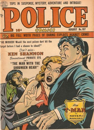 Police Comics #107 (1951) Comic Books Police Comics