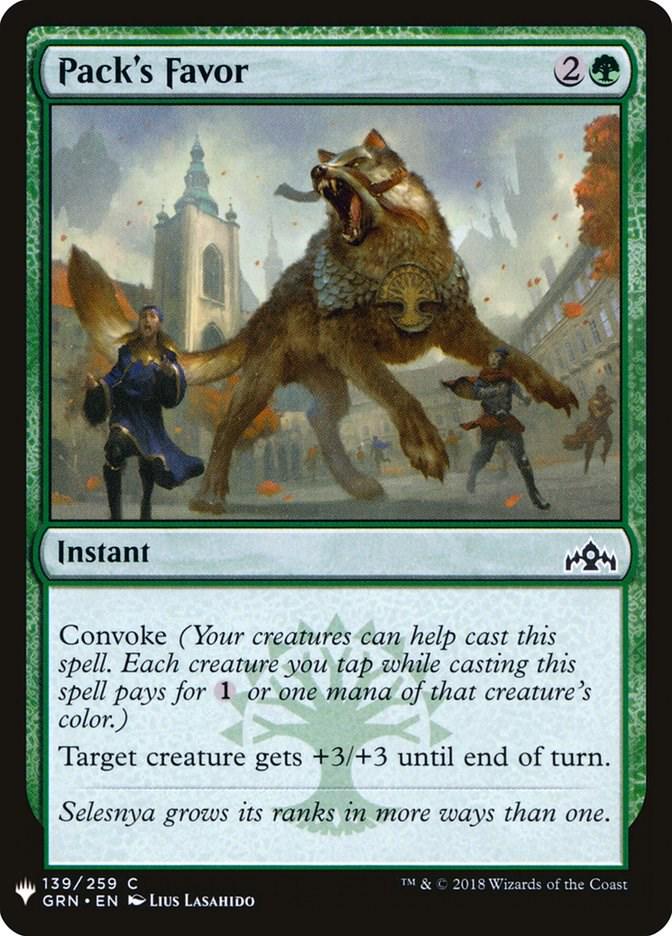 Pack's Favor #139 Magic The List Reprints