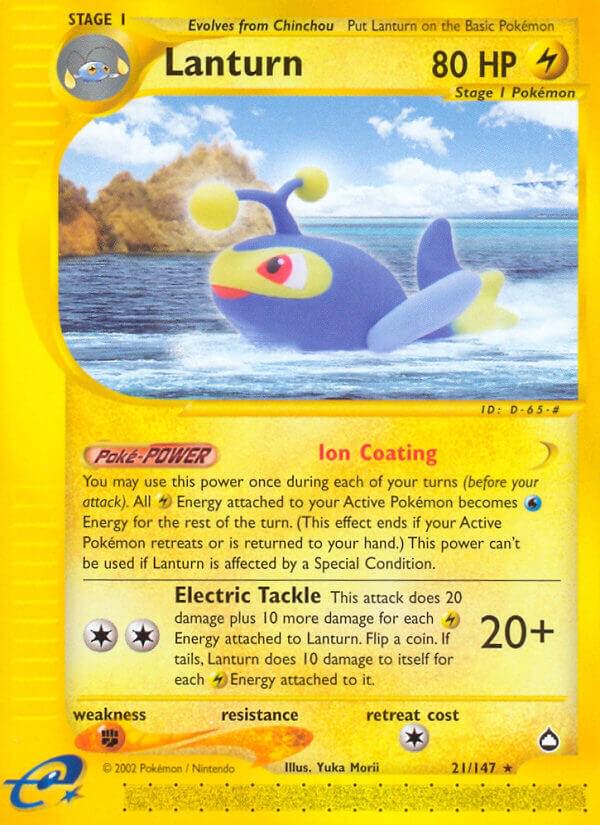 Lanturn #21 Pokemon Aquapolis
