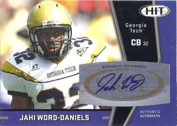 Jahi Word-Daniels #A102 2009 Sage Hit Autographs Football