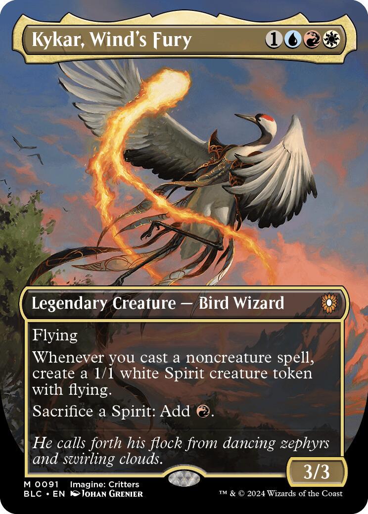 Kykar, Wind's Fury #91 Magic Bloomburrow Commander