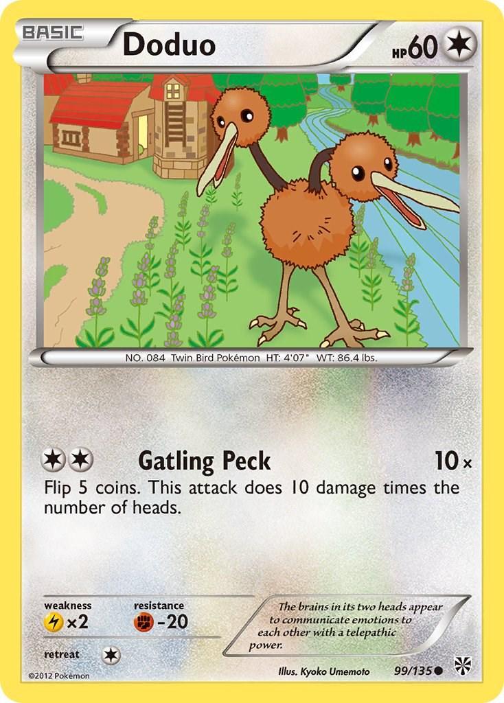 Doduo #99 Pokemon Plasma Storm