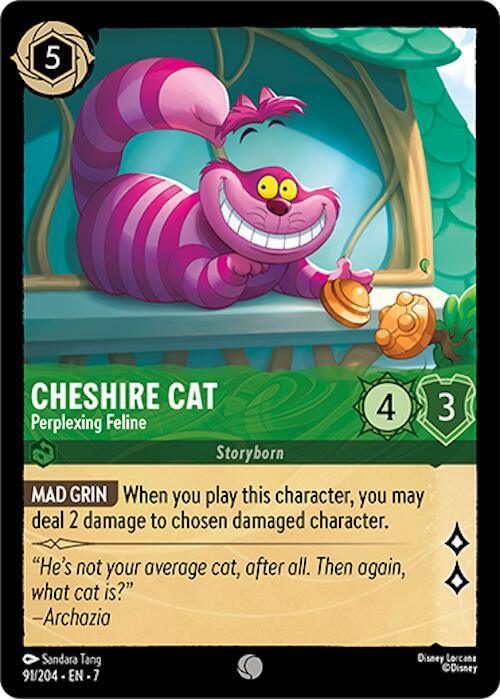 Cheshire Cat - Perplexing Feline #91 Lorcana Archazia's Island