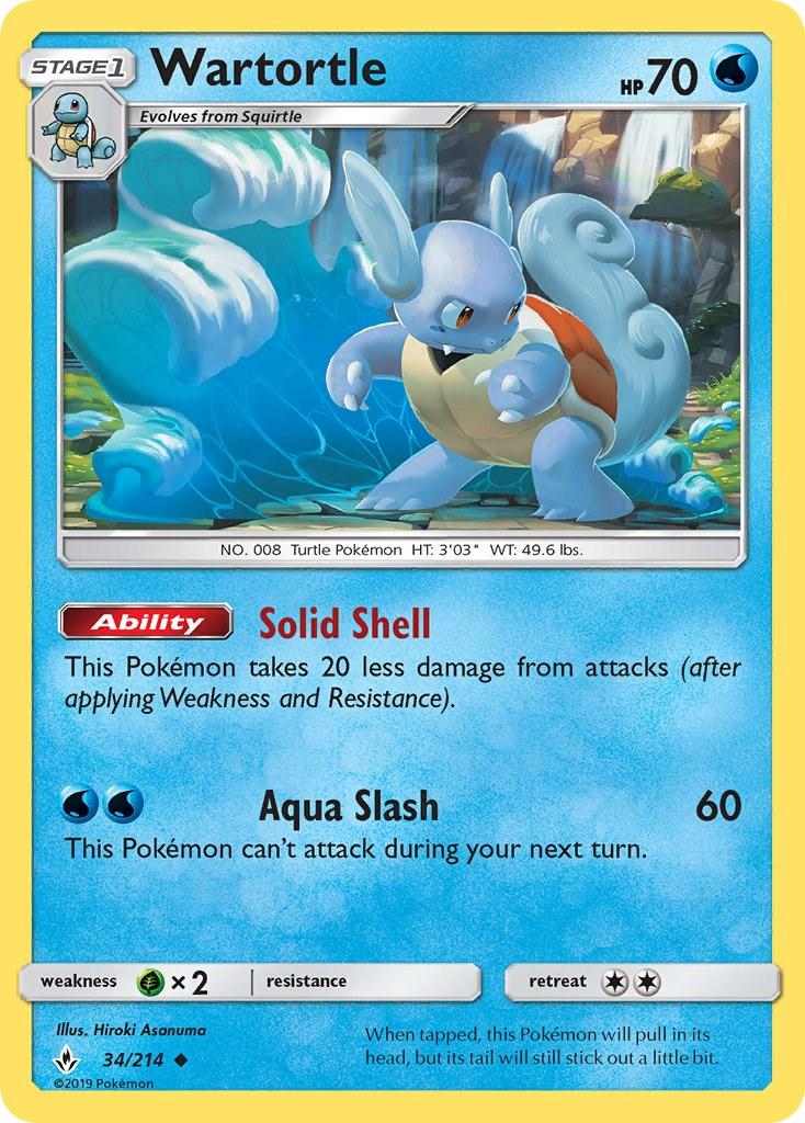 Wartortle #34 Pokemon Unbroken Bonds