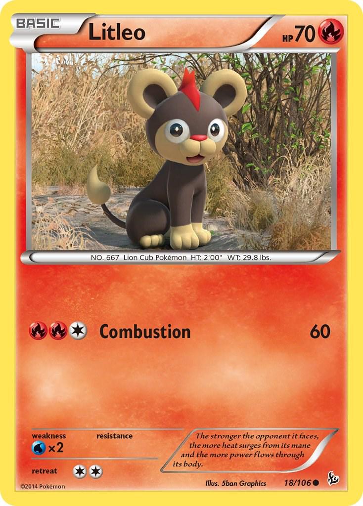 Litleo #18 Pokemon Flashfire