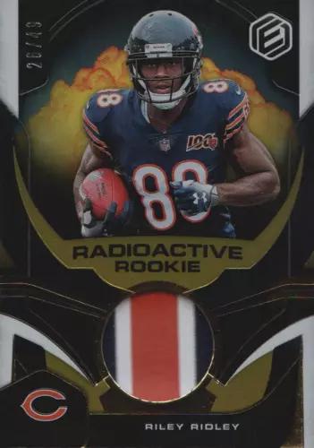 Riley Ridley #RR-33 Football Cards 2019 Panini Elements Radioactive Rookie Materials