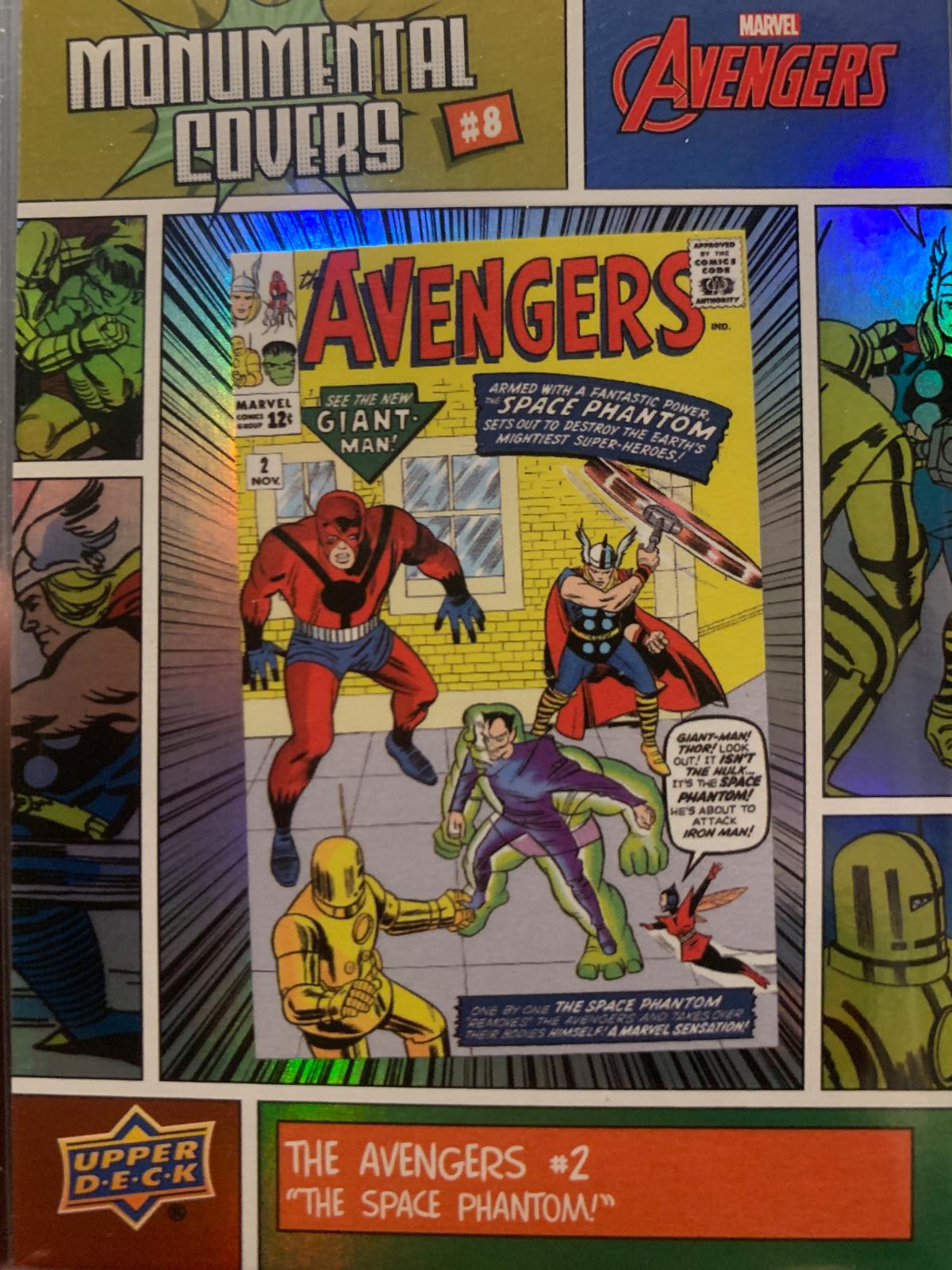 The Avengers #2 (1963) #BI-8 Marvel 2024 Upper Deck Avengers Monumental Covers