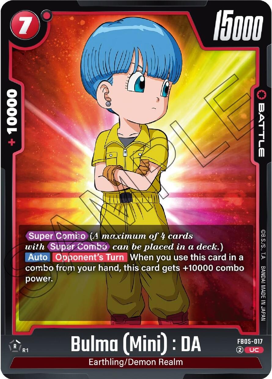 Bulma Mini: DA FB05-017 Dragon Ball Super New Adventure
