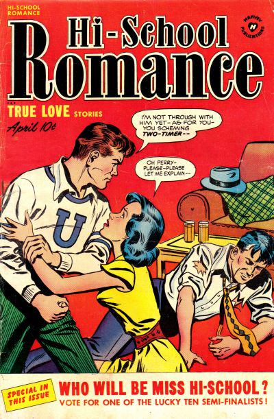 Hi-School Romance #8 (1951) Comic Books Hi-School Romance