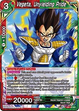 Vegeta, Unyielding Pride front