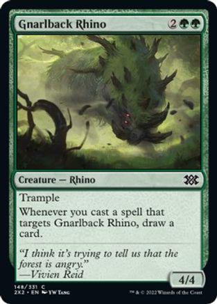 Gnarlback Rhino #148 Magic Double Masters 2022
