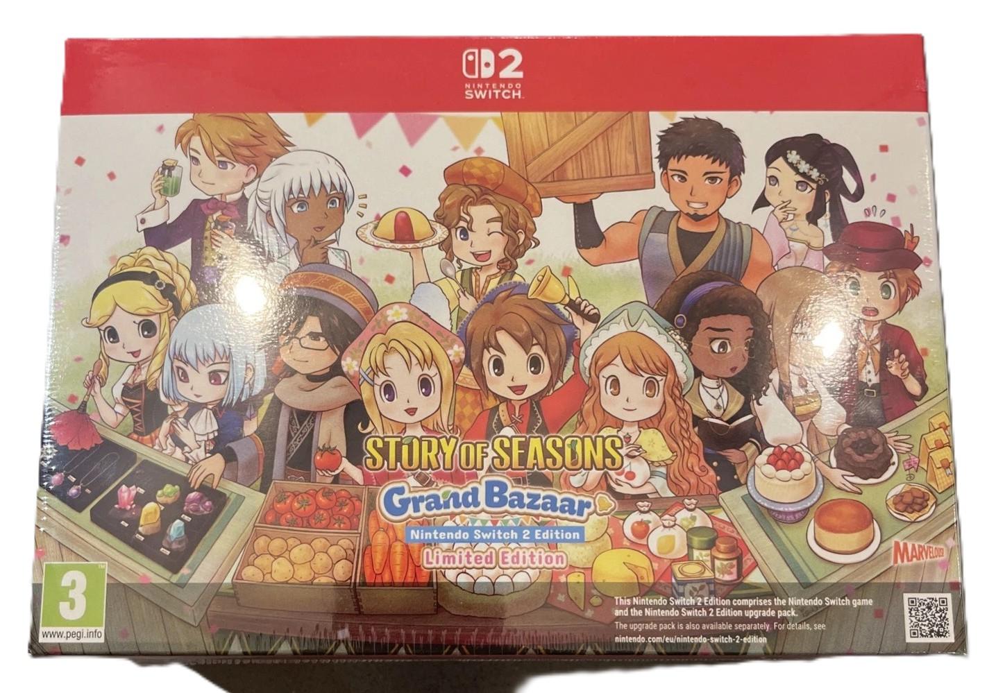 Carátula de Story Of Seasons: Grand Bazaar Limited Edition para Switch (edición PAL España)