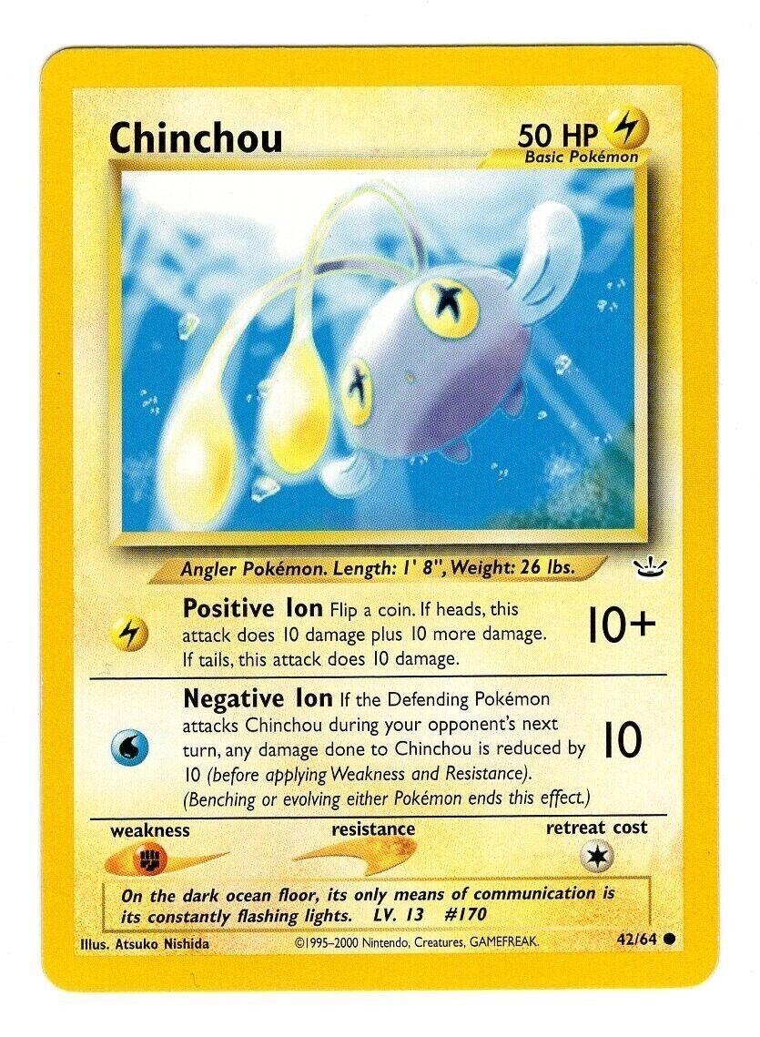 Chinchou #42 Pokemon Neo Revelation