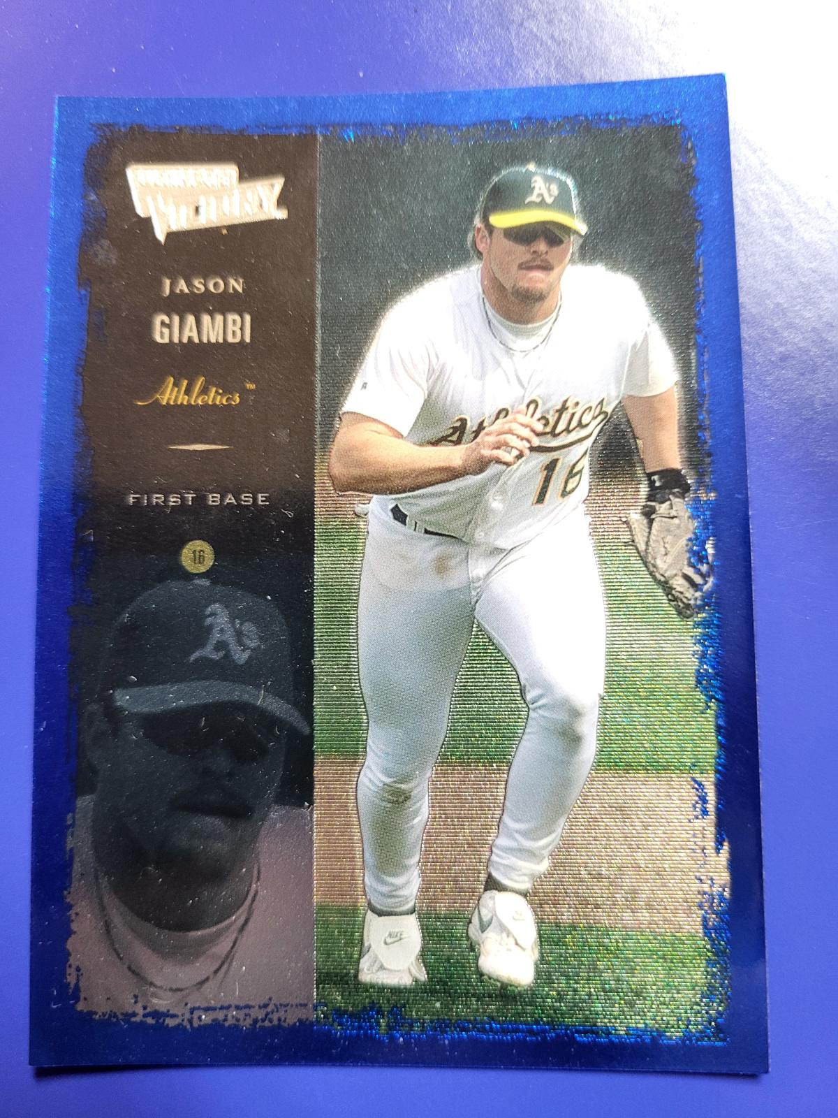 Jason Giambi #5 Baseball Cards 2000 Ultimate Victory