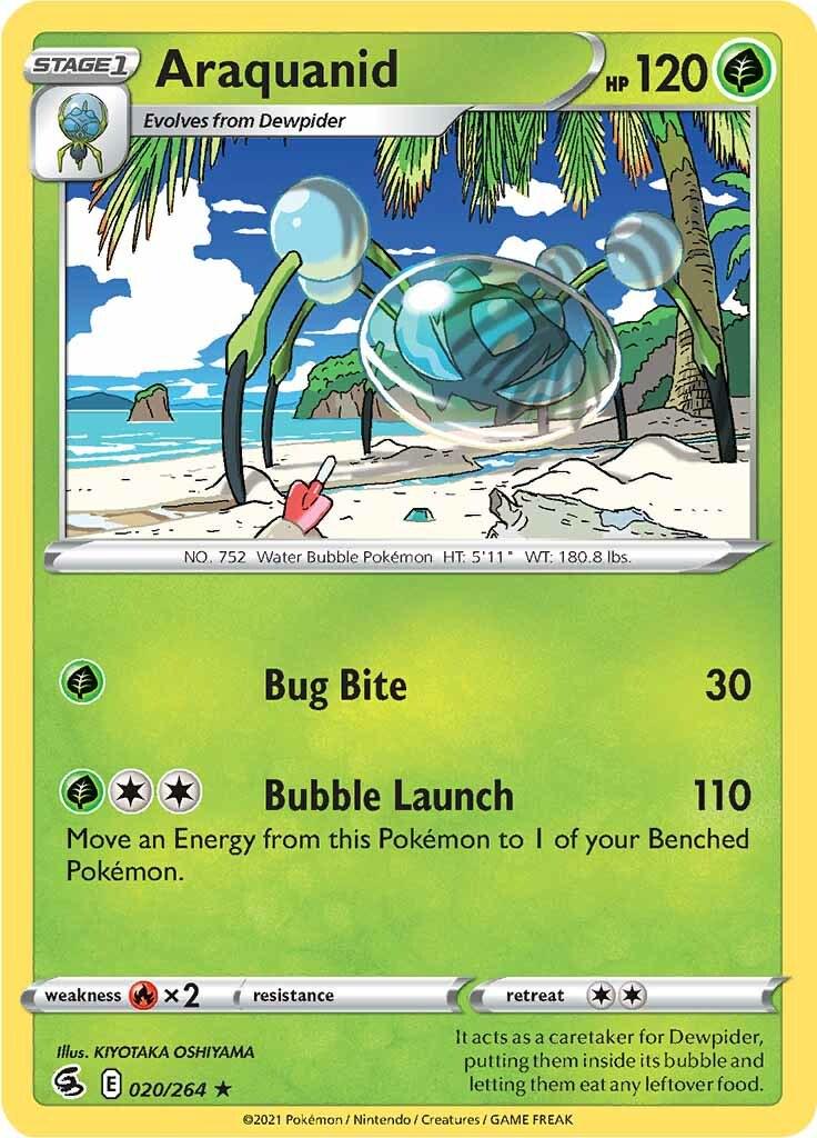 Araquanid #20 Pokemon Fusion Strike