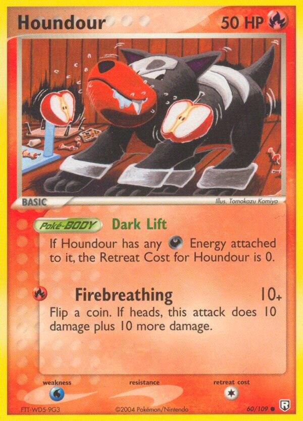 Houndour #60 Pokemon Team Rocket Returns
