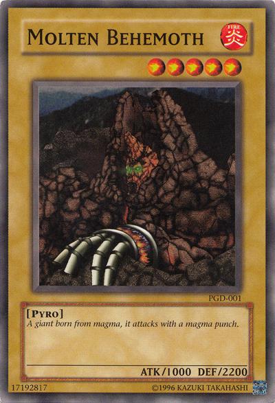 Molten Behemoth PGD-001 YuGiOh Pharaonic Guardian