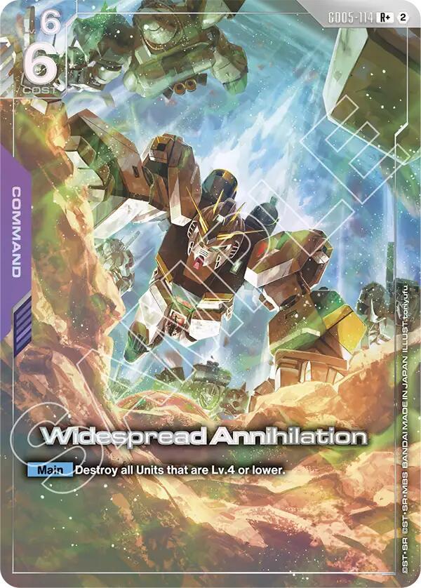 ナポレオン　PMA ACTION CARD Widespread Annihilation [R+] #GD05-114 Prices | Gundam Freedom