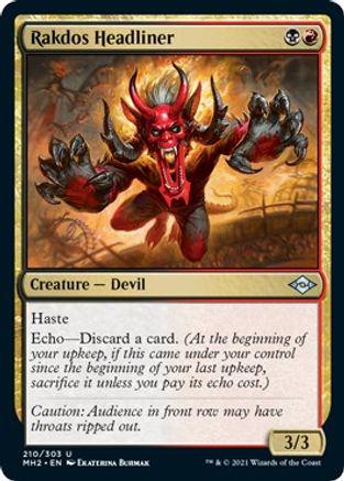Rakdos Headliner #210 Magic Modern Horizons 2