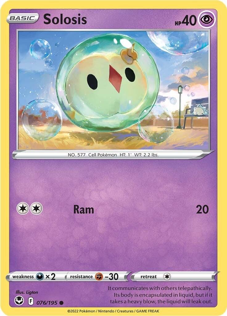 Solosis #76 Pokemon Silver Tempest
