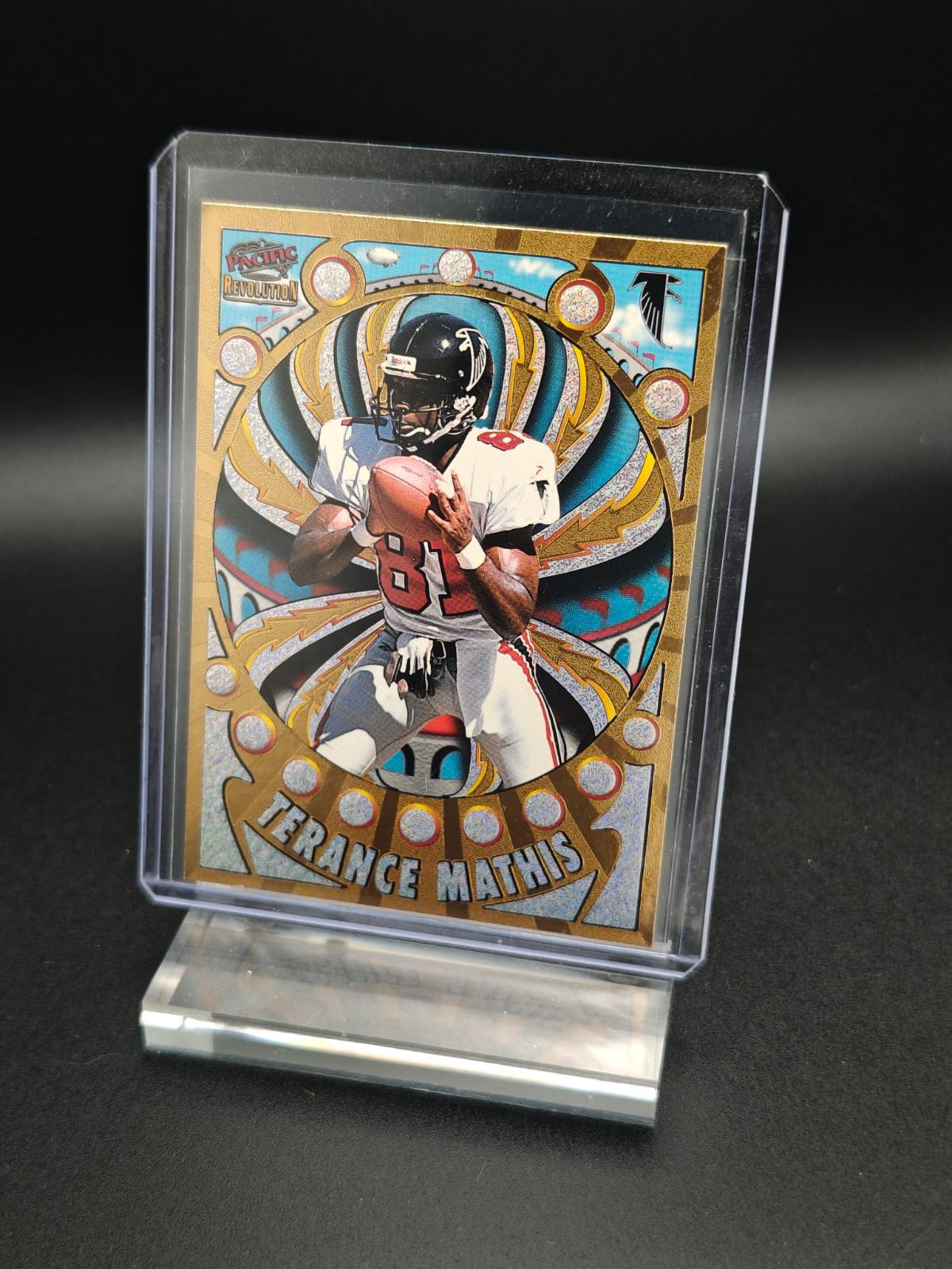 Terance Mathis #9 Football Cards 1997 Pacific Revolution