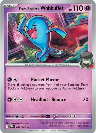 Team Rocket's Wobbuffet #82 Cover Art