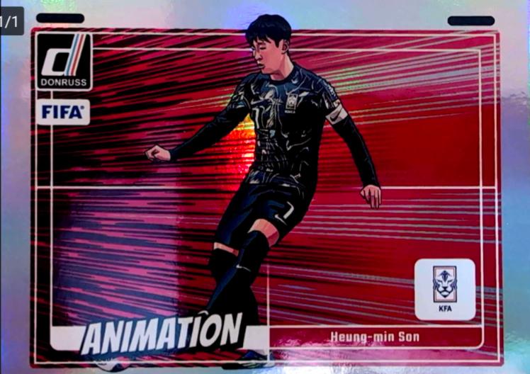 Heung-Min Son #10 Soccer Cards 2024 Panini Donruss Animation