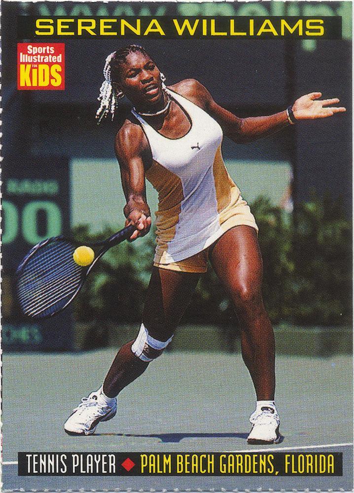 Serena Williams Tennis Cards 1999 Sports Illustrated for Kids
