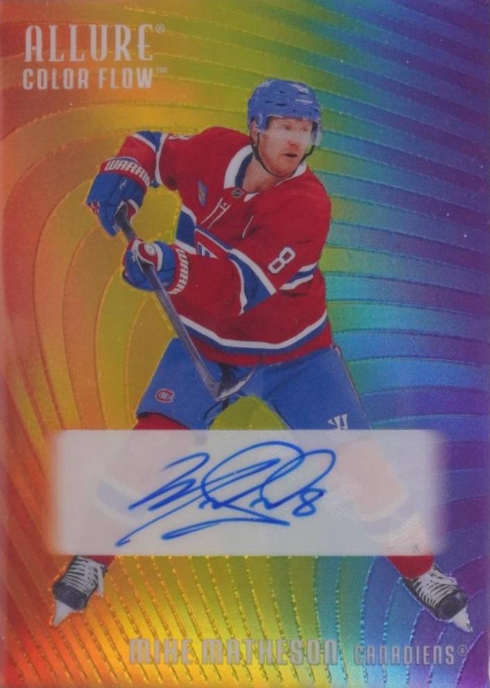 Mike Matheson #RA-MA 2025 Upper Deck Allure Color Flow Full Rainbow Autograph Hockey