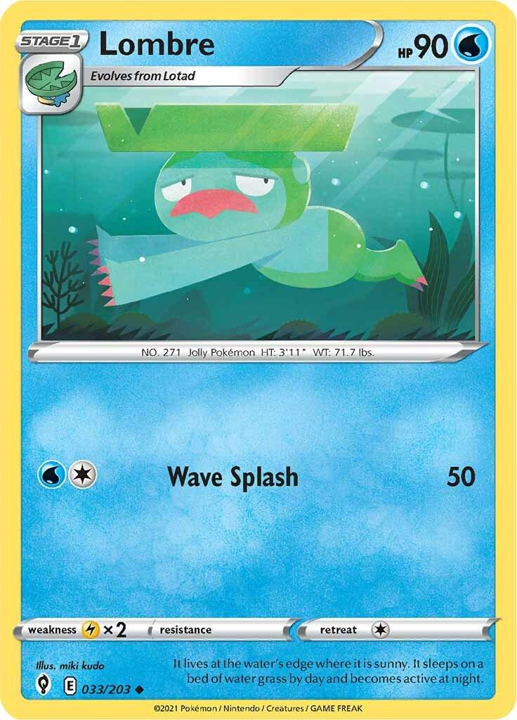 Lombre #33 Pokemon Evolving Skies