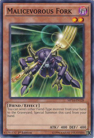 Malicevorous Fork MP14-EN128 YuGiOh 2014 Mega-Tin Mega Pack