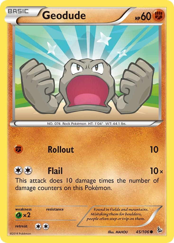 Geodude #45 Pokemon Flashfire