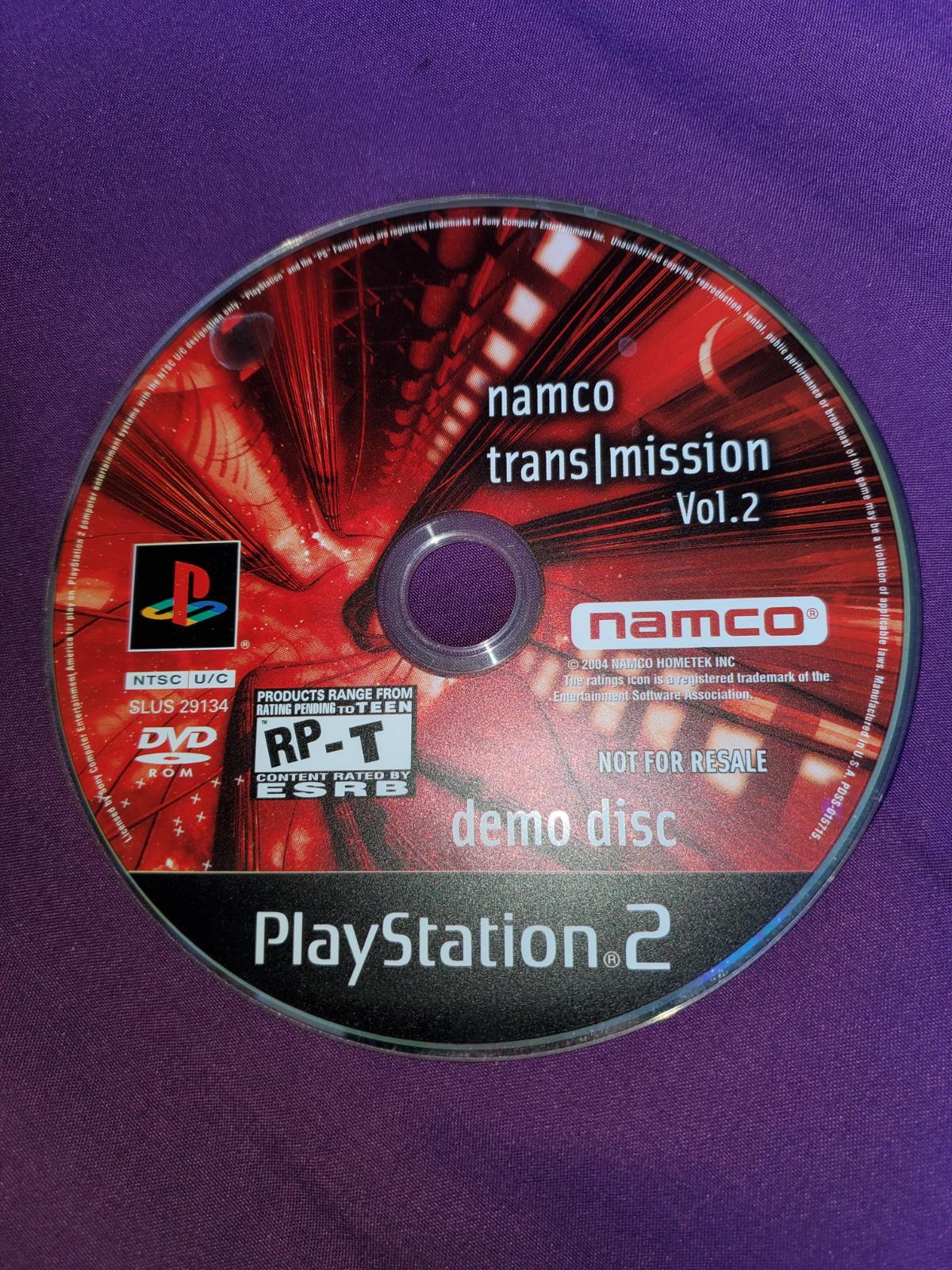 Namco Trans Mission Vol. 2 Demo Disc Playstation 2