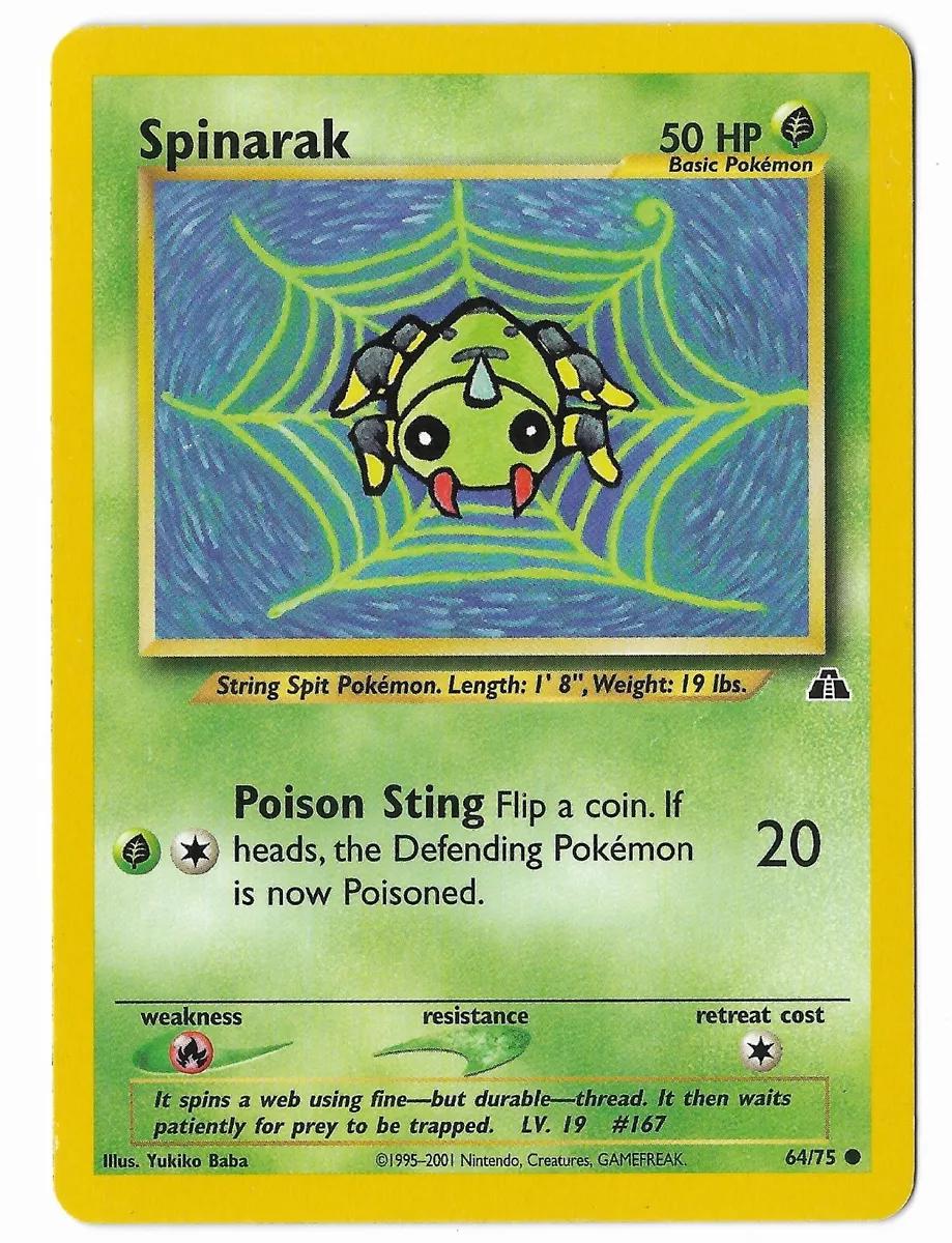 Spinarak #64 Pokemon Neo Discovery