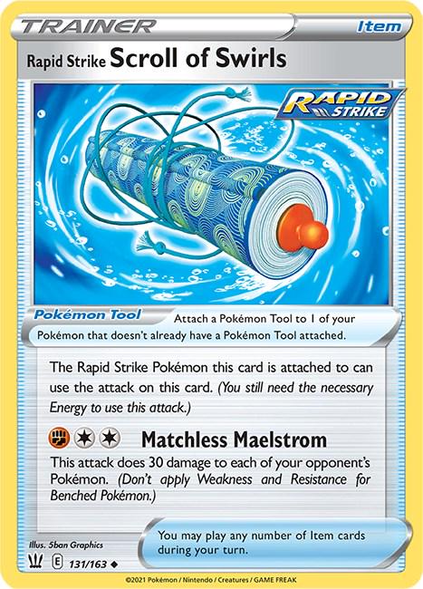 Rapid Strike Scroll of Swirls #131 Pokemon Battle Styles