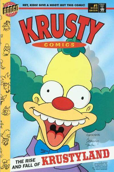 Krusty Comics #1 (1995) Comic Books Krusty Comics