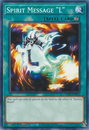 Spirit Message L LDS3-EN015 YuGiOh Legendary Duelists: Season 3