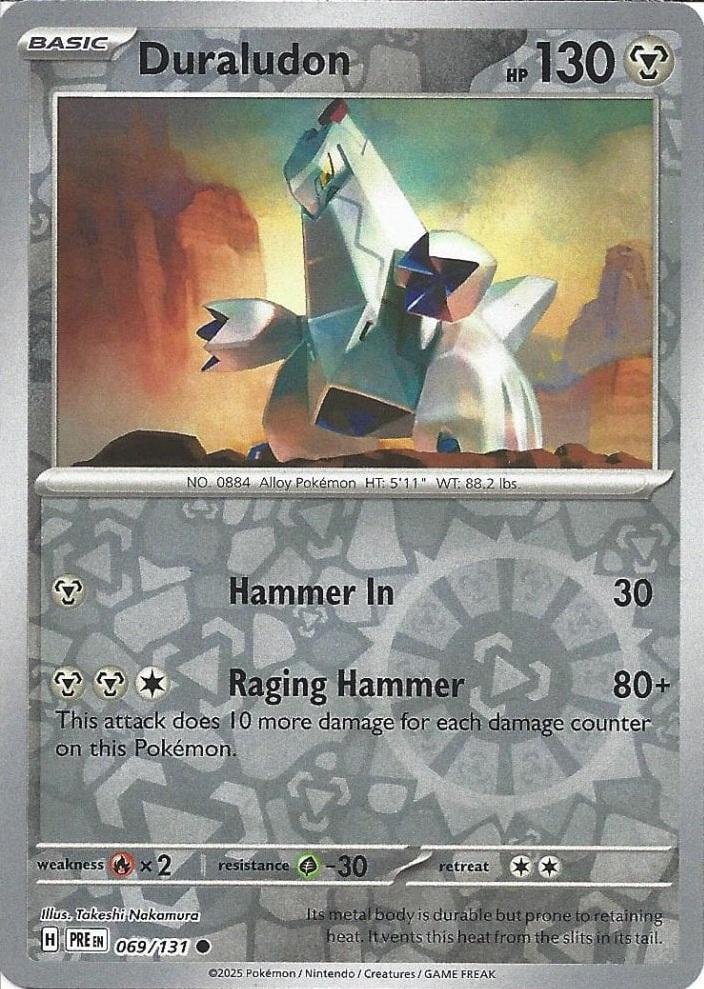 Duraludon [Reverse] #69 Prices | Pokemon Prismatic Evolutions | Pokemon  Cards