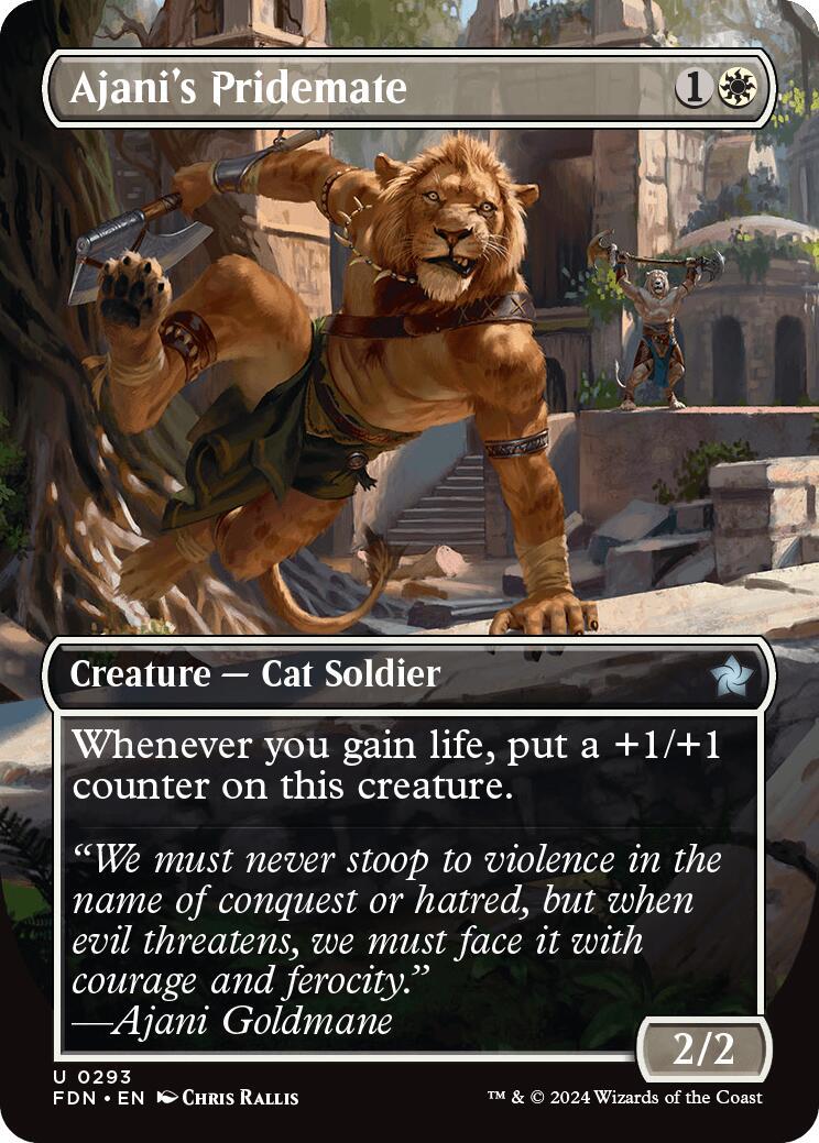Ajani's Pridemate #293 Magic Foundations
