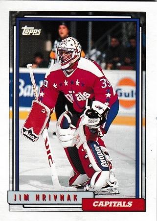 Jim Hrivnak #18 Hockey Cards 1992 Topps