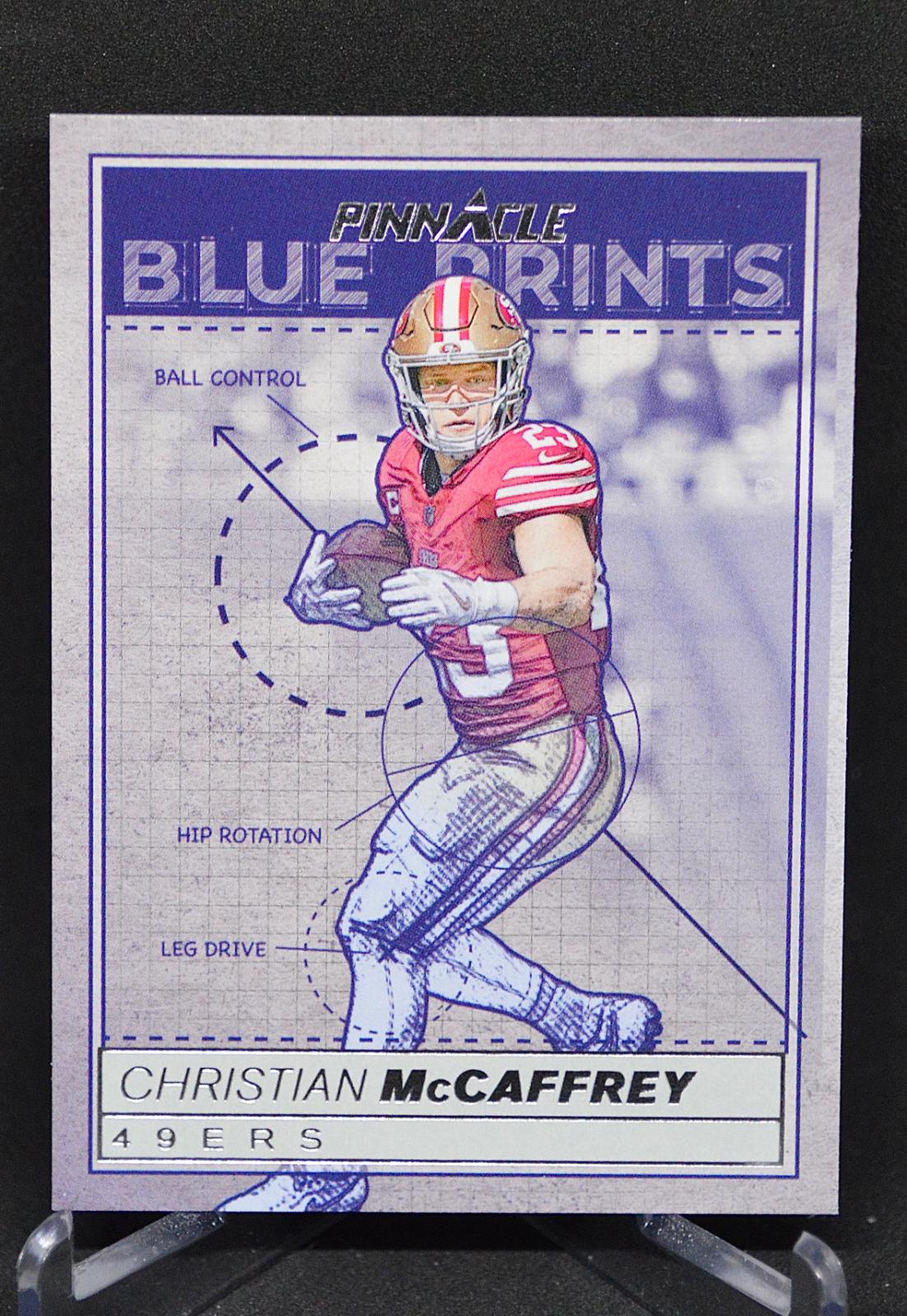 Christian McCaffrey #6 Football Cards 2024 Panini Encore Blue Print