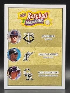 Hanley Ramirez, Joe Mauer, Troy Tulowitzki