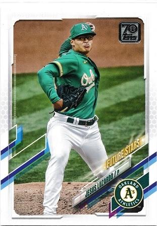 Jesus Luzardo #46 Baseball Cards 2021 Topps