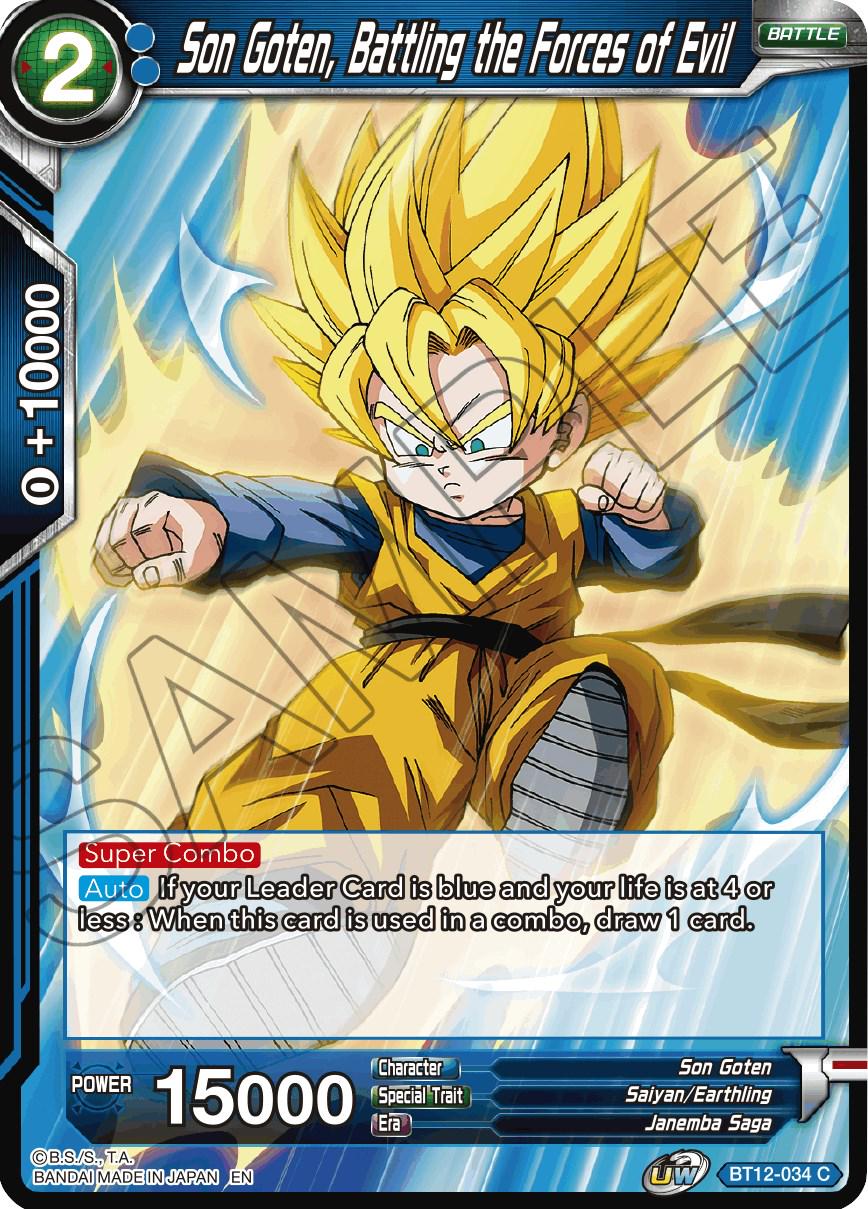 Son Goten, Battling the Forces of Evil BT12-034 Dragon Ball Super Vicious Rejuvenation