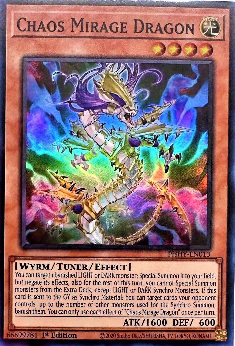 Chaos Mirage Dragon PHHY-EN013 YuGiOh Photon Hypernova